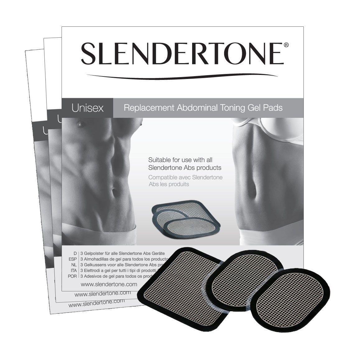 Electrodos del cinturón de tonificación abdominal 1-12 Paquettes